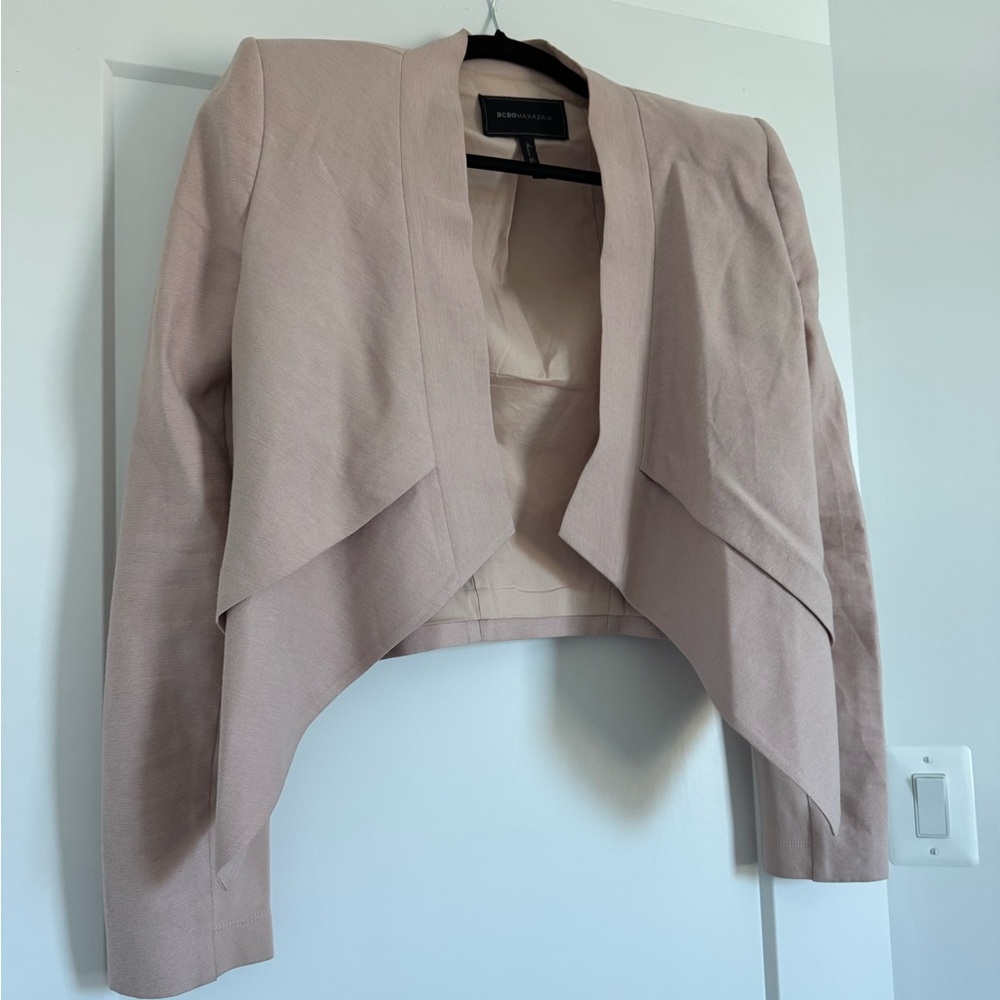 BCBGMAXAZRIA Women's Cream Jacket